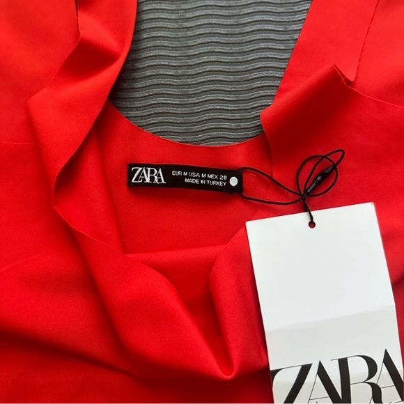 ZARA SQUARE NECK FITTED BODYSUIT - Picture 6 of 6